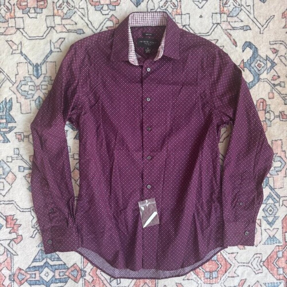Pronto Uomo Button Down Dress Shirt - size Small
